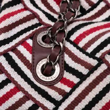 Chanel CC Canvas Stripe Flap