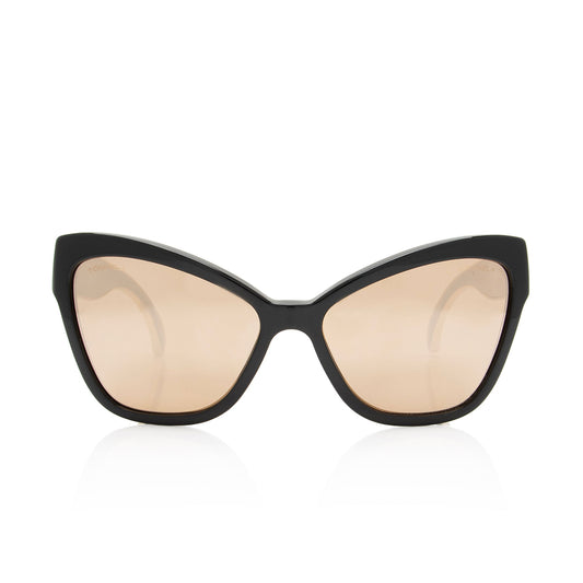Chanel CC Cat Eye Sunglasses (SHF-Vpy0FM)