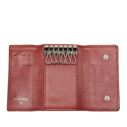 Chanel CC Caviar Leather Key Holder