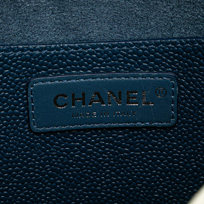 Chanel CC Caviar Perforated Messenger Flap