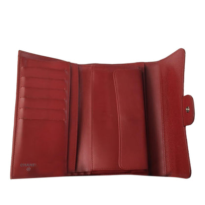 Chanel CC Caviar Trifold Wallet (SHG-avlCSd)