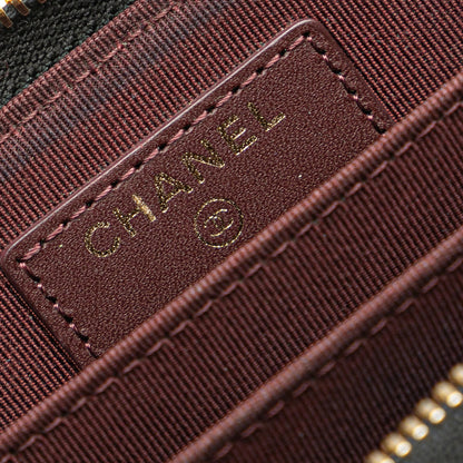 Chanel CC Caviar Zip Around Wallet