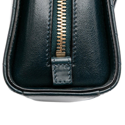 Chanel CC Chevron Calfskin Medal Flap