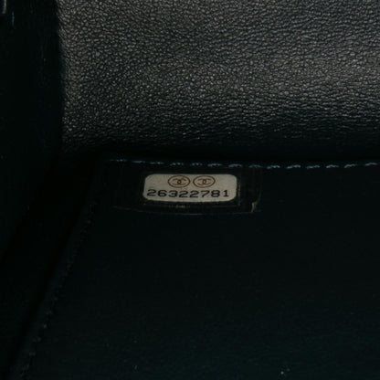 Chanel CC Chevron Calfskin Medal Flap