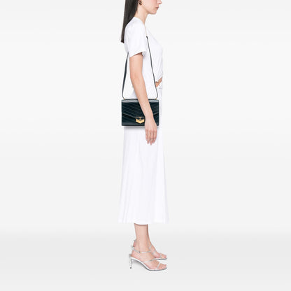 Chanel CC Chevron Calfskin Medal Flap