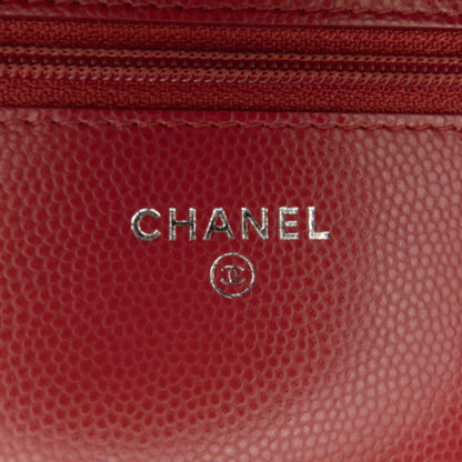 Chanel CC Chevron Caviar Wallet On Chain (SHG-JxT8UF)