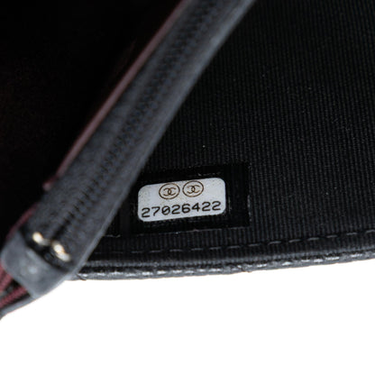 Chanel CC Chevron Caviar Wallet On Chain