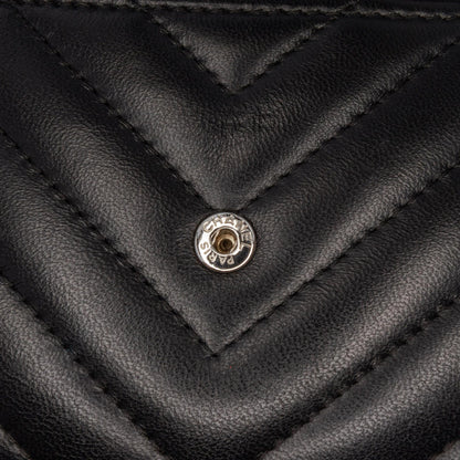 Chanel CC Chevron Lambskin Wallet On Chain