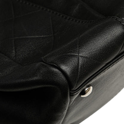 Chanel CC Chevron Quilted Lambskin Boston