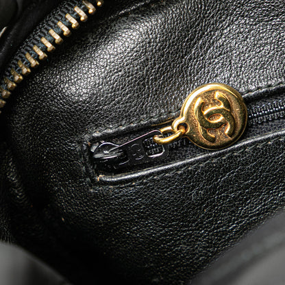 Chanel CC Chevron Quilted Lambskin Tassel Camera Case