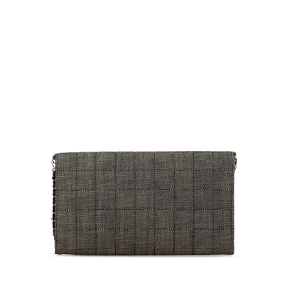 Chanel CC Choco Bar Denim Chain Flap