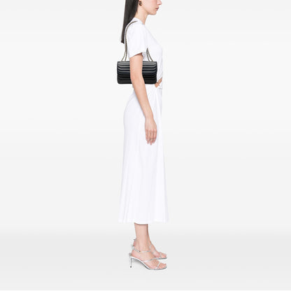 Chanel CC Horizontal Quilted Lambskin Double Flap