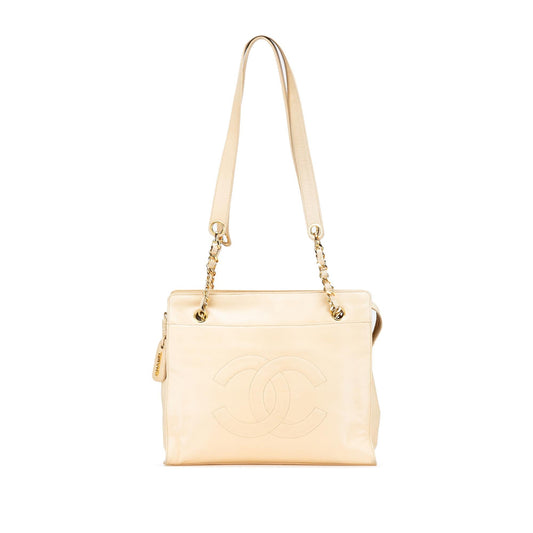 Chanel CC Lambskin Chain Tote