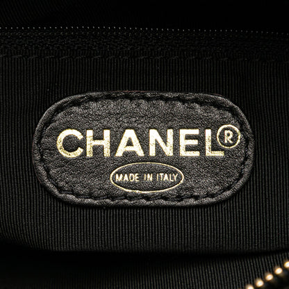 Chanel CC Lambskin Tortoise Handle Tote