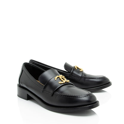 Chanel CC Moccasin Loafers - Size 10 / 40