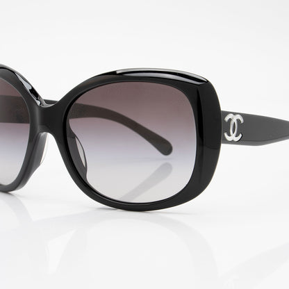 Chanel CC Oversized Butterfly Sunglasses (SHF-EZDflk)
