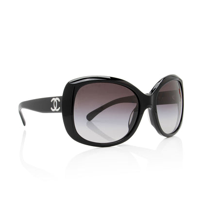 Chanel CC Oversized Butterfly Sunglasses (SHF-EZDflk)