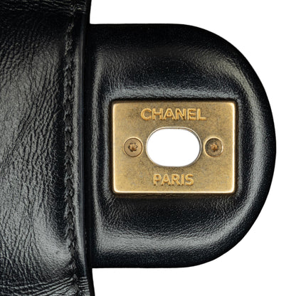 Chanel CC Quilted Calfskin Round Moon Messenger Flap