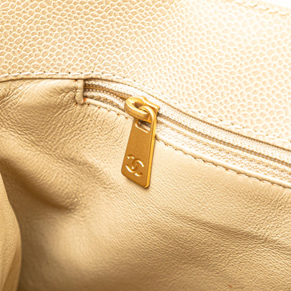 Chanel CC Quilted Caviar Bekko Chain Tote