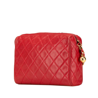 Chanel CC Quilted Caviar Chain Camera Bag