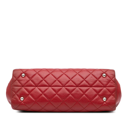 Chanel CC Quilted Caviar Frame Shopping Tote