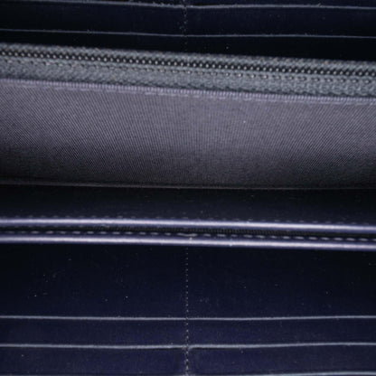 Chanel CC Quilted Caviar Zip Around Long Wallet
