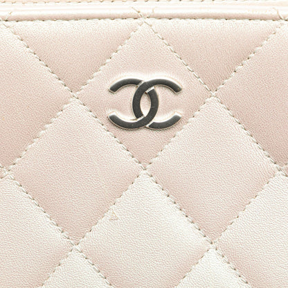 Chanel CC Quilted Irisdescent Lambskin Chain Handbag