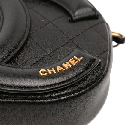 Chanel CC Quilted Lambskin Coco Midnight Camera Bag