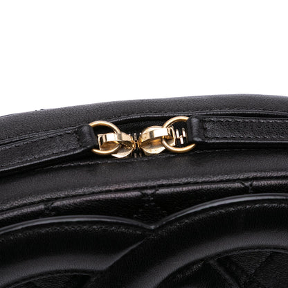 Chanel CC Quilted Lambskin Coco Midnight Camera Bag