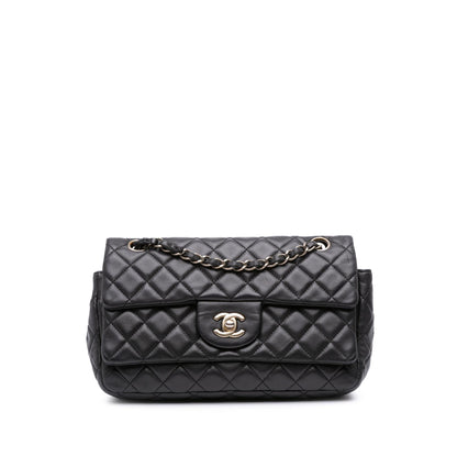 Chanel CC Quilted Lambskin Double Flap