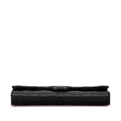 Chanel CC Quilted Lambskin Flap Continental Wallet
