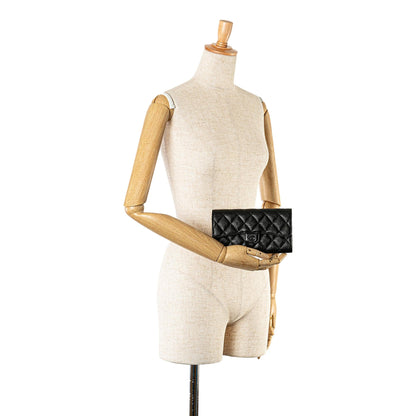 Chanel CC Quilted Lambskin Flap Continental Wallet
