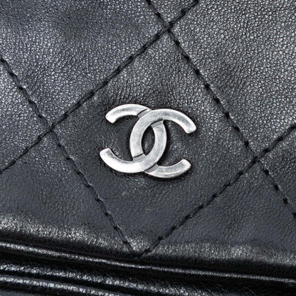 Chanel CC Quilted Lambskin Full Flap Wallet on Chain