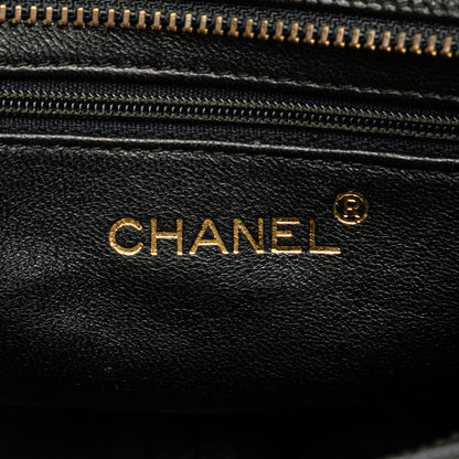 Chanel CC Quilted Lambskin Tassel Crossbody