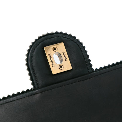 Chanel CC Quilted Lambskin Tassel and Border Embellished Flap