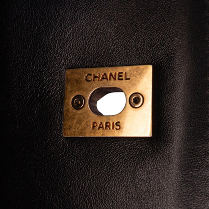 Chanel CC Quilted Lambskin Turnlock Tote