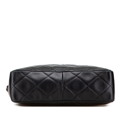 Chanel CC Quilted Lambskin Twisted Strap Crossbody