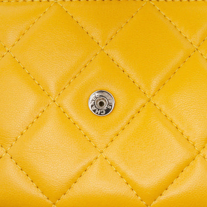 Chanel CC Quilted Lambskin Wallet On Chain