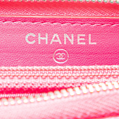 Chanel CC Quilted Lambskin Zip Around Wallet (SHG-TJpHnQ)