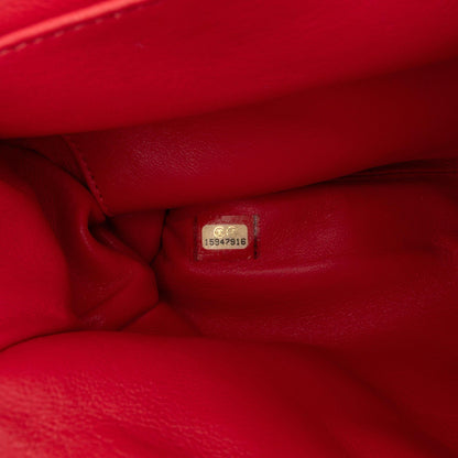 Chanel CC Quilted Patent Clutch with Chain