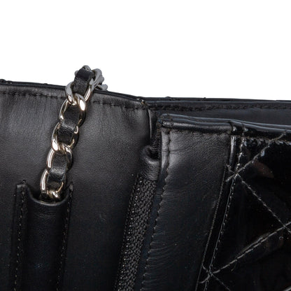 Chanel CC Quilted Patent Wallet On Chain