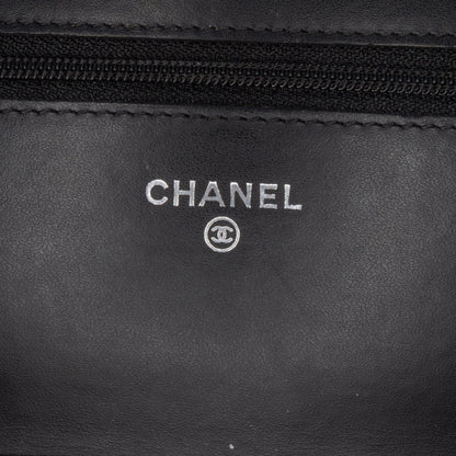 Chanel CC Quilted Patent Wallet On Chain