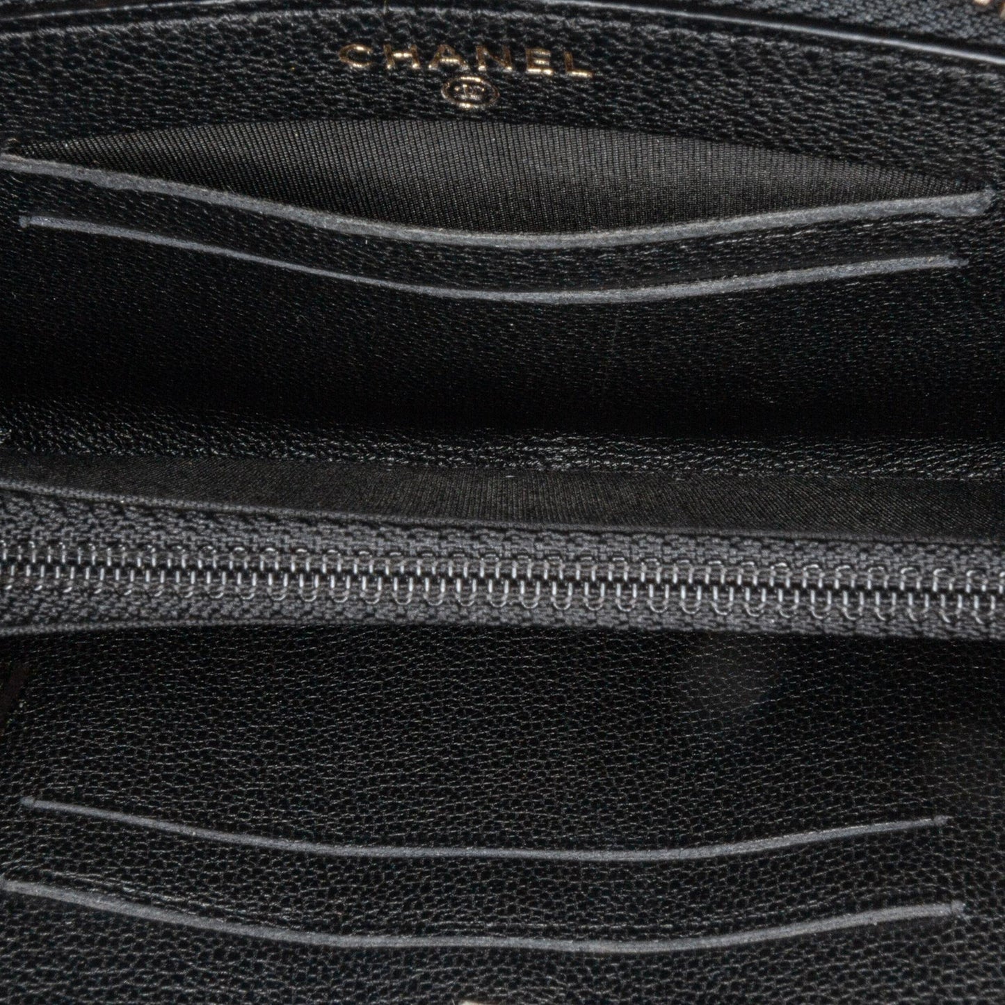 Chanel CC Quilted Patent Zip Around Long Wallet (SHG-OZKSJN)