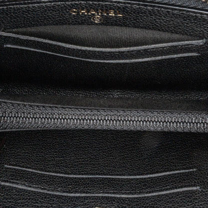 Chanel CC Quilted Patent Zip Around Long Wallet (SHG-OZKSJN)