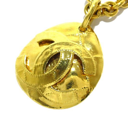 Chanel CC Round Pendant Necklace (SHG-I0vypf)