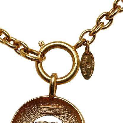 Chanel CC Round Pendant Necklace (SHG-cYUb3R)