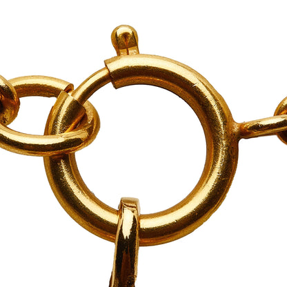 Chanel CC Round Pendant Necklace (SHG-JpR2Dk)