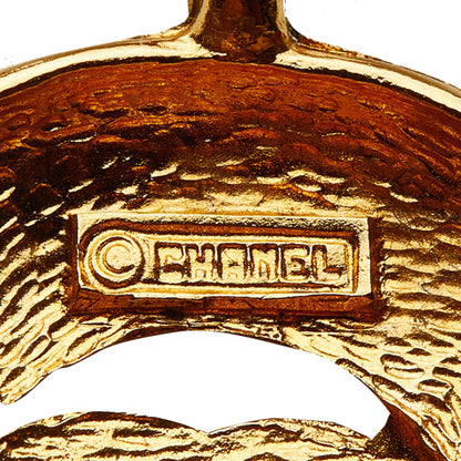 Chanel CC Round Pendant Necklace (SHG-JpR2Dk)