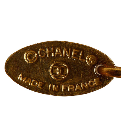Chanel CC Round Pendant Necklace (SHG-JpR2Dk)