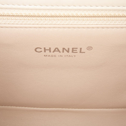 Chanel CC Stitched Calfskin Chain Flap